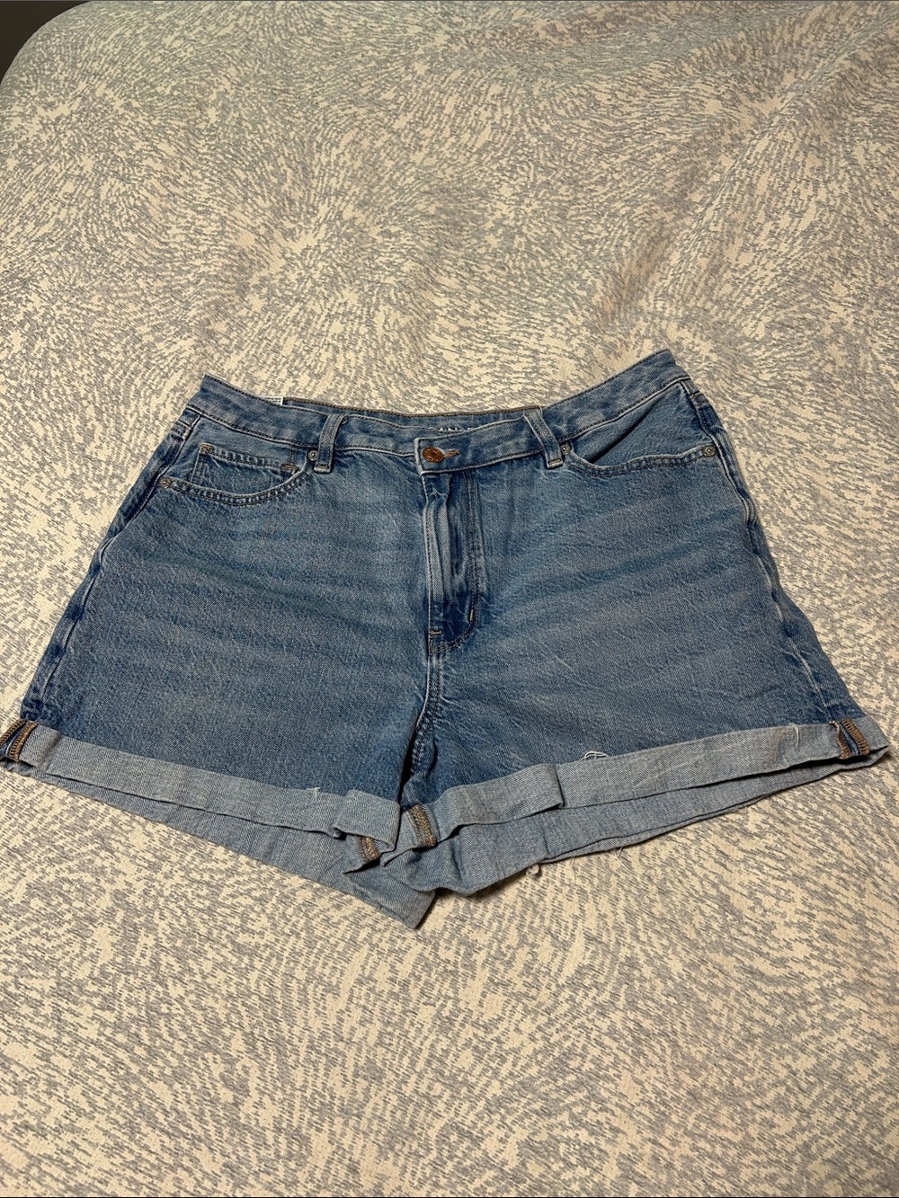 American Eagle Denim Cuffed Shorts